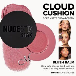 NUDESTIX Stax All Over Face Blush Balm* ~ Love & Roses (Rose Pink) 2.5g NIP